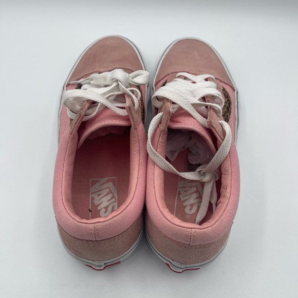 Vans Women's Pink Leopard Sneakers Vans Old Skool Pink JD Exclusive SZ 7.5 - Picture 2 of 8